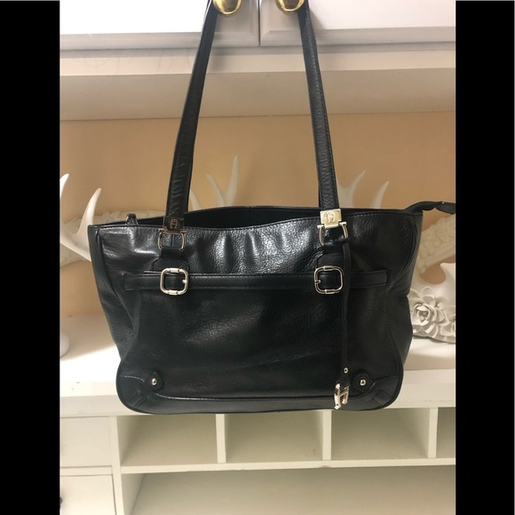 Etienne Aigner Handbags - Etienne Aligner leather bag with sliver hardware